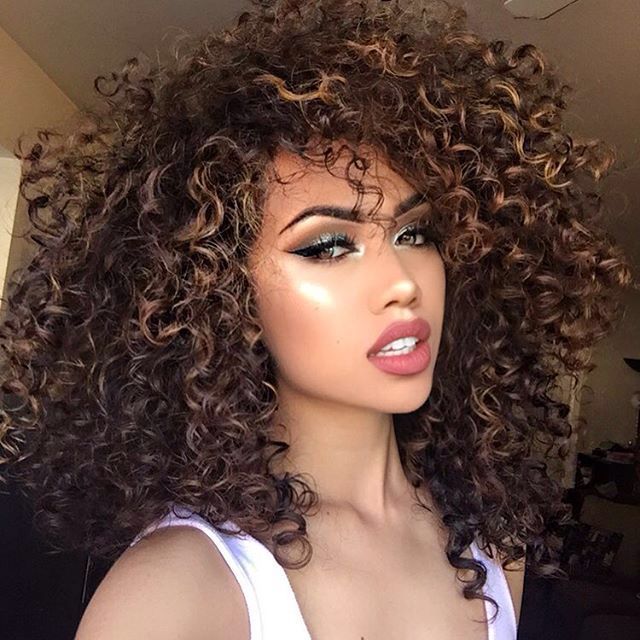 Zendaya Curly Dark Brown Afro, Bouffant, Choppy Bangs Hairstyle